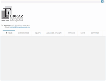 Tablet Screenshot of ferrazadvocacia.com